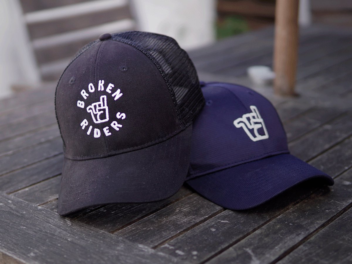 Sun's out, caps out! Keep the sun off your noggin with one of our bamboo baseball caps or cotton trucker caps. Check out these &amp; the rest of our range of headwear in our online store: bit.ly/brokenheadwear 🤠🌞 #brokenriders #mtb