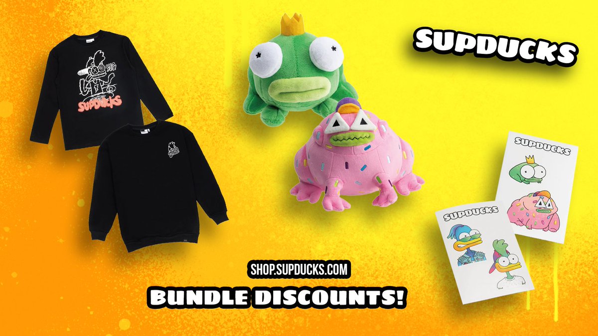 Sup Sup!

⚡️ ACTIVE Bundle Discounts ⚡️

SHOP NOW: shop.supducks.com