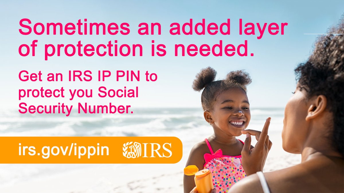 IRStaxsecurity's tweet photo. An IP PIN helps block your tax account from identity thieves trying to file fraudulent tax returns using your information. To learn more about this #IRS program that ETAAC calls “the No. 1 security tool” visit: https://t.co/XVFACkG9ot #IPPIN https://t.co/YcZOwSbIvF