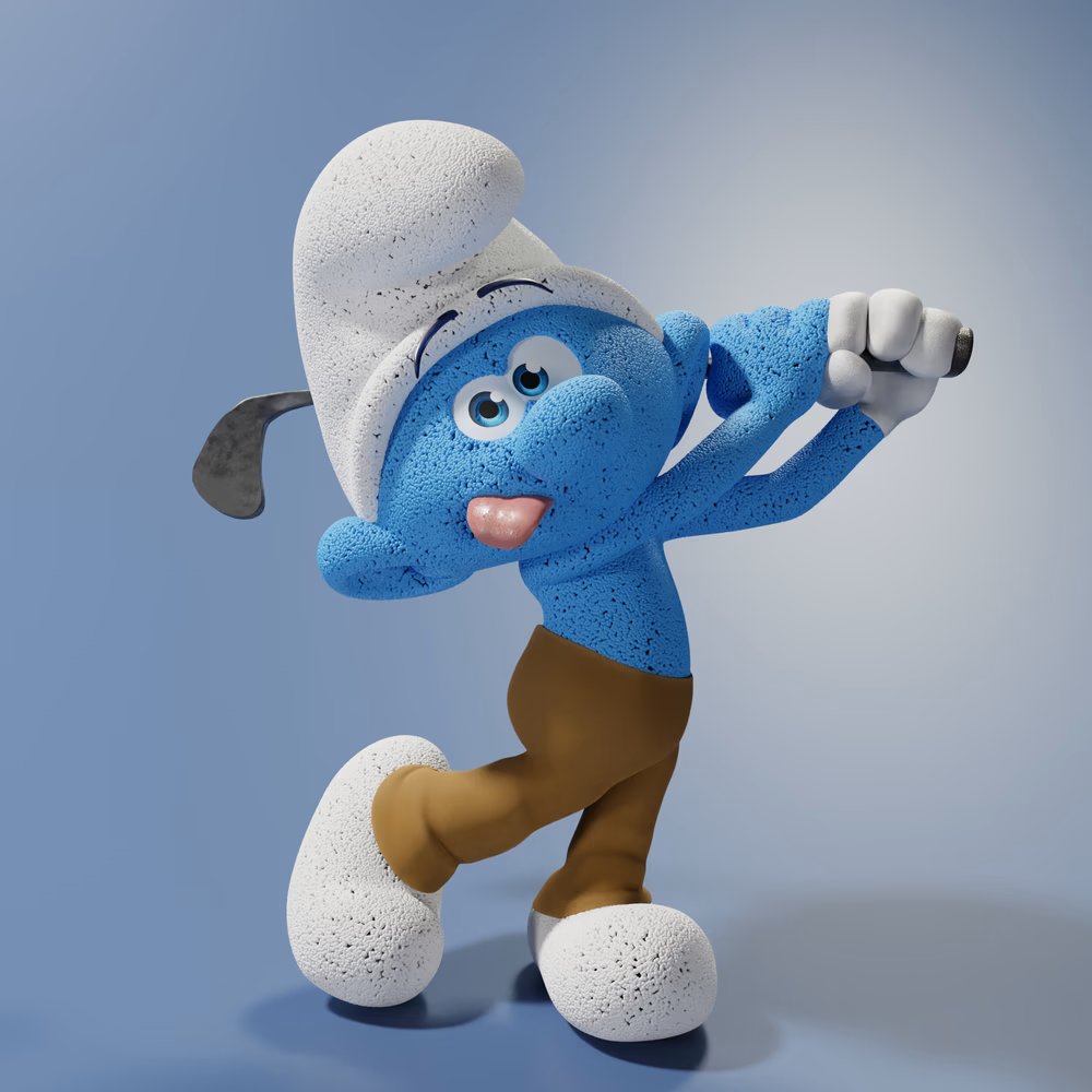 Golfer Smurf! @smurfssociety #smurfreveal #TheresASmurfForThat @BKoepka