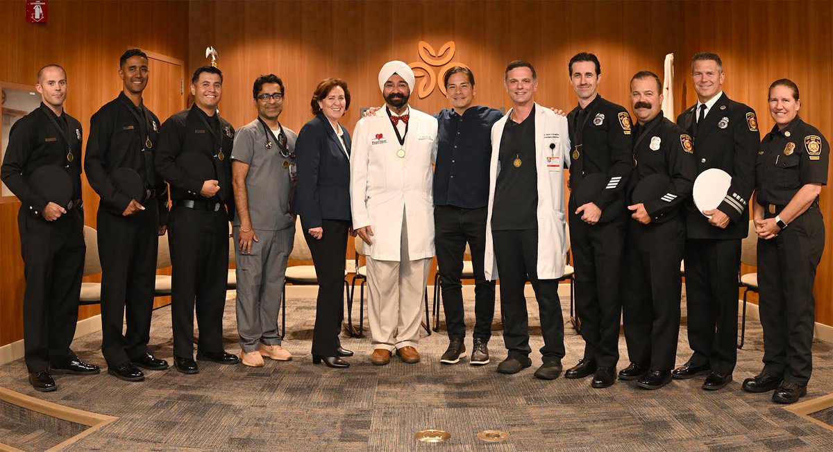 I am beyond proud of your #LAFD. On April 7, Glen Phillips suffered a cardiac event. A Good Samaritan, #LAFD firefighters/paramedics at FS 20 &amp; 35, and doctors <a href="/DignityHealthSC/">Dignity Health Southern California</a> Glendale Memorial, saved his life. #reunited #CPR #chainofsurvival #NationalEMSWeek <a href="/LAFDwest/">LAFD West</a>
