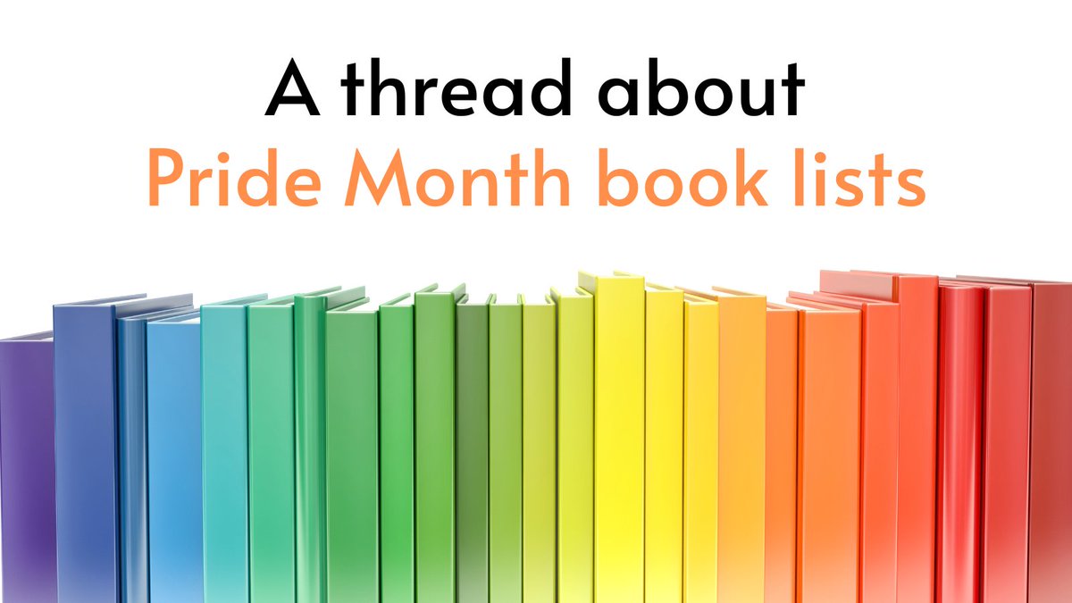 A thread about why many 'books to read for Pride Month' lists & book stacks are frustrating for my fellow authors. If you are posting about LGBTQ+ books for Pride Month (or any month), please read! #LGBTQ #PrideMonth 1/7