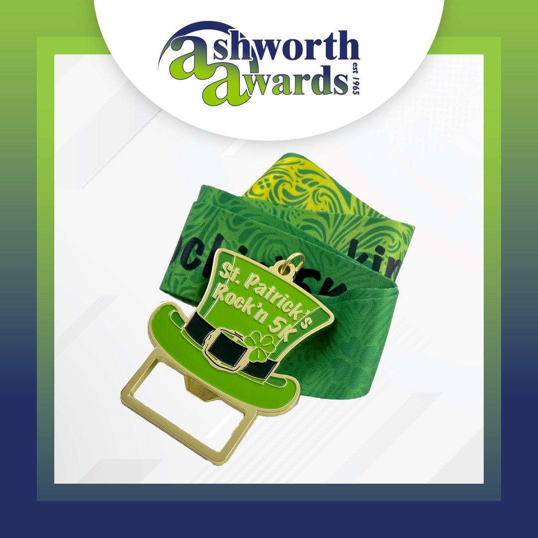 We helped Race Management Solutions give attendees of their St. Patrick’s Rock’n 5K a #custommedal complete with a 3D #bottleopener for post-race celebrations! bit.ly/3BsgbyT #Awards #CustomAwards #MedalDesign #RaceBling #AshworthAwards #BreweryItems #CustomMedalOptions