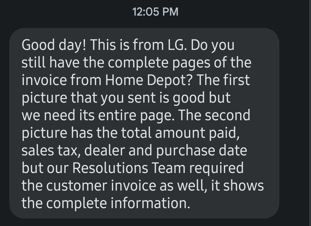 Daily #gaslight from <a href="/LGUSSupport/">LG Support USA</a>