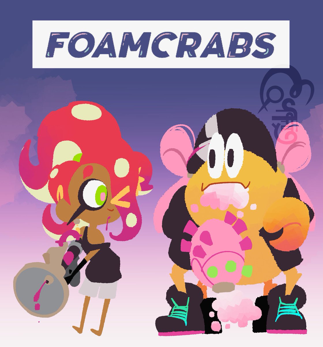 Let the crabs ink with us! (In their own way)
#Splatoon #FOAMSTARS