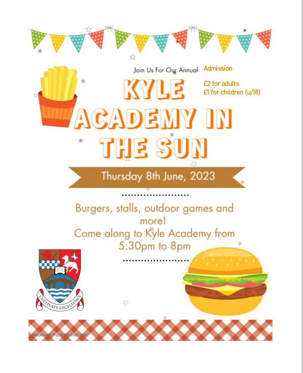 KyleAcad's tweet photo. Save the date! Kyle Summer Fete - Thur 8 June! ☀️ https://t.co/igQfYSwHUR