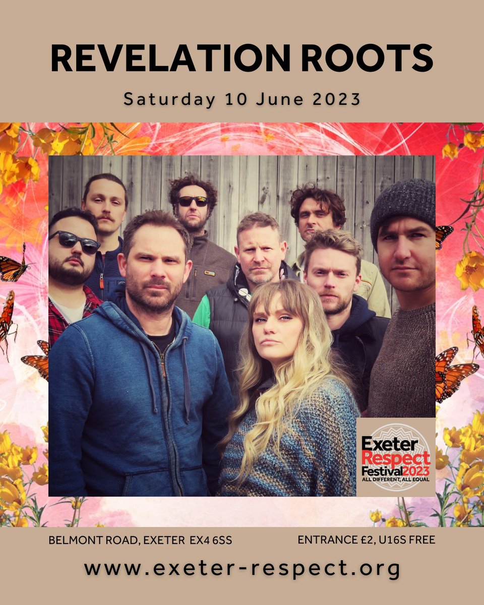 Exeter Respect Festival (@exerespect) on Twitter photo 📢 Get ready to groove to the mesmerizing beats of <a href="/RevelationRoots/">Revelation Roots</a> at Exeter Respect Festival on 10 June! 🎶🌞 This talented reggae collective blends easy listening, dub, and modern reggae for an unforgettable experience. Don't miss out! #ExeterRespectFestival #RevelationRoots🎵 📢 Get ready to groove to the mesmerizing beats of <a href="/RevelationRoots/">Revelation Roots</a> at Exeter Respect Festival on 10 June! 🎶🌞 This talented reggae collective blends easy listening, dub, and modern reggae for an unforgettable experience. Don't miss out! #ExeterRespectFestival #RevelationRoots🎵