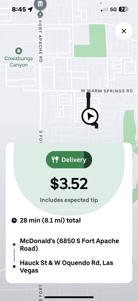 I just started <a href="/UberEats/">Uber Eats</a> and I’m getting crappy deliveries. Come on now I’m not taking these trash deliveries. $2-$7 is not worth it.