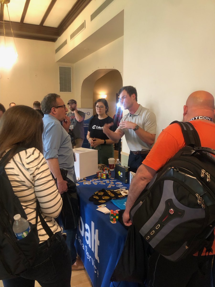cobalt_io's tweet photo. ThotCon was a success! Our team had fun meeting with future Core Pentesters and held open on-the-spot interviews 🎉  We also got to hang out with one of our #CorePentesters, DJ Nelson! See you next year, Chicago! https://t.co/SaSDzKQU85
