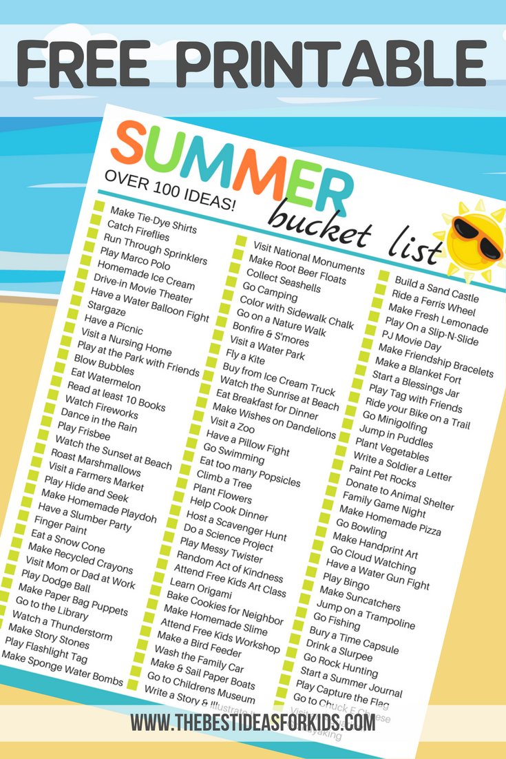 🌞100+ Fun &amp; Simple Ideas for a Summer Fun!! 🐚 thebestideasforkids.com/summer-bucket-…