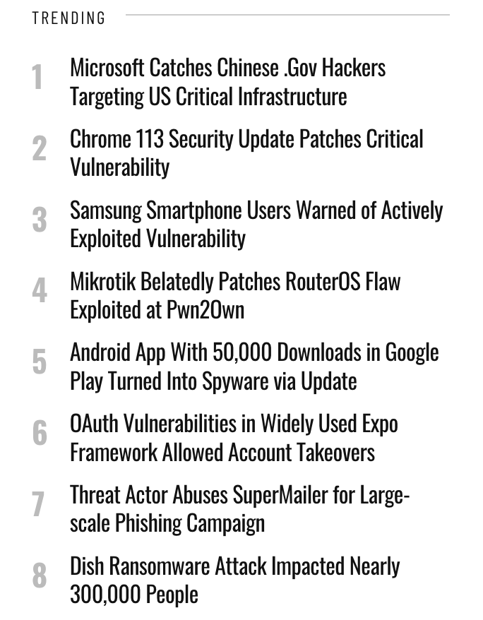 This week in cybersecurity