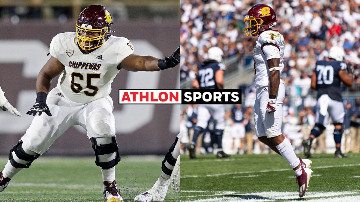 9️⃣ <a href="/CMU_Football/">Central Michigan Football</a> Chippewas earn <a href="/AthlonSports/">Athlon Sports</a> All-MAC preseason honors!

OL Deiyantei Powell-Woods and DB Donte Kent are 1️⃣st Team selections!

📰 bit.ly/3WAPL7g

#FireUpChips 🔥🆙🏈