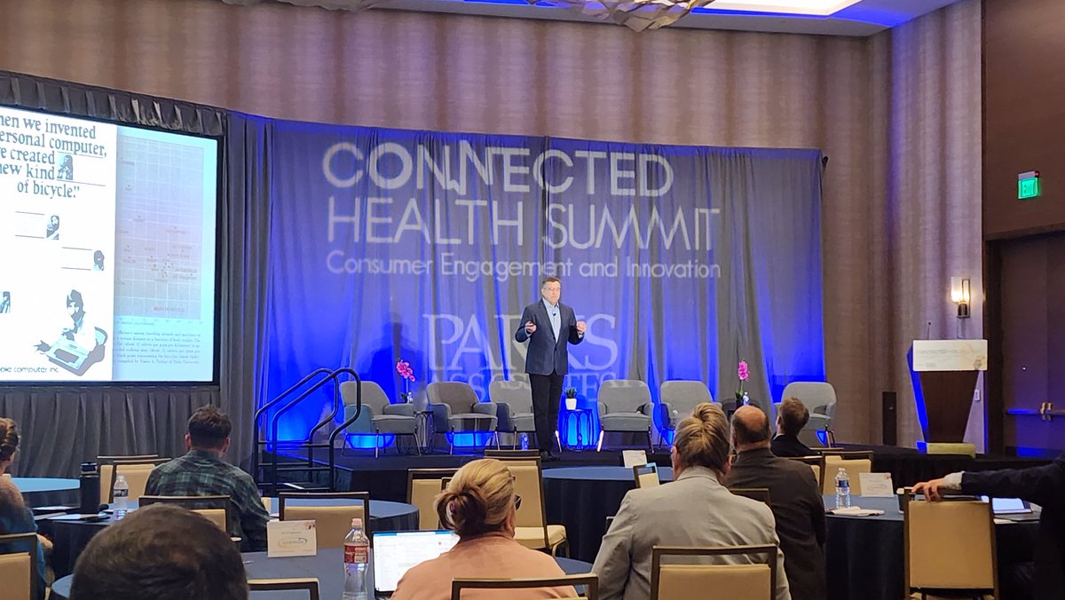 Steve Chazin, VP of Products of @AlarmDotCom delivering our #connectedhealth #keynote #connhealth23 #computerschangingourlives #technology #wellness