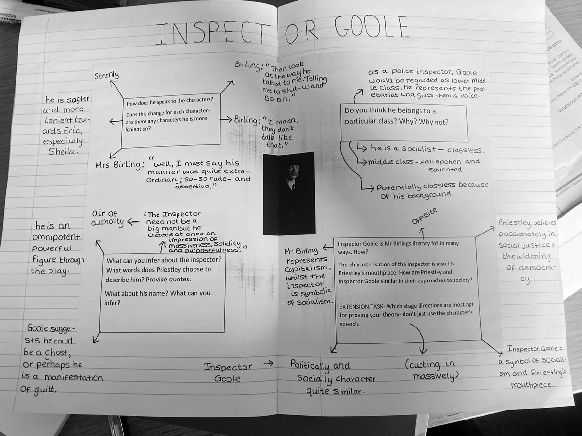 Saw this idea on Edutwitter this morning and so had my Year 10s try it out. Pretty impressive! Edutwitter saves my day once again! #aninspectorcalls #teamenglish