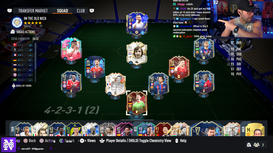 Nick28T's tweet photo. WE ARE LIVE!!!!

- Final pack send for #TOTS Vinny 
- Testing TOTY Benz in Rivals (need 8 wins obv) 
- Dinho Craft (8/23) 
- Jedi Night 7 

#TwitchPartner (Link below): https://t.co/Pip0vvzjl0
