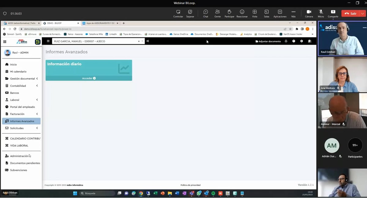 ADISSInforma's tweet image. ¡𝗢𝘁𝗿𝗼 𝘄𝗲𝗯𝗶𝗻𝗮𝗿 𝗶𝗻𝘃𝗼𝗹𝘃𝗶𝗱𝗮𝗯𝗹𝗲!👏👏
¡𝟮𝟭𝟮 𝗮𝘀𝗶𝘀𝘁𝗲𝗻𝘁𝗲𝘀!

➡️Vuestra colaboración, interés e ilusión nos anima a seguir trabajando en nuestras soluciones para mejorar vuestro día a día 💪💪

#Gracias #Seguimos
#Biloop