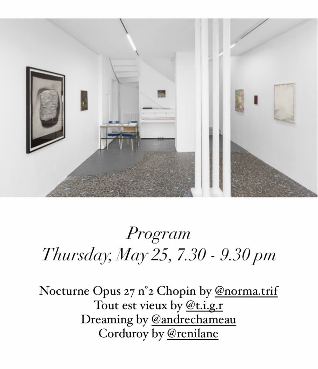 Playing a last-minute tune at my friend's gallery tonight in Paris! I'm on at 9pm (21h) sharp. <a href="/Linlassable/">L'inlassable</a> @gal_linlassable - via galerielinlassable.com