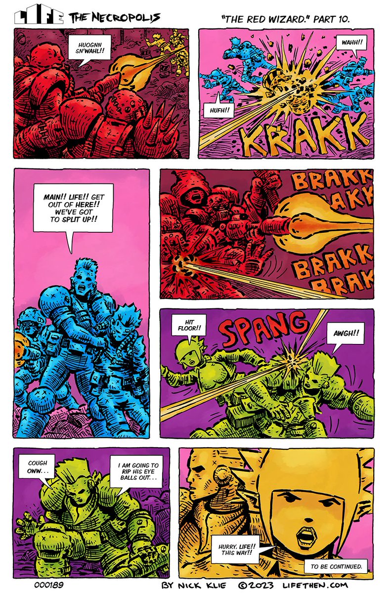 Hey you, please RT my latest comic!

One of those pages I don’t know how I feel about any part of. Even as I’m typing this, I’m still playing around with the colours. Oh well, full speed ahead!

#scifi #scifiart #scificomics #comics #comicbooks #webcomics #indiecomics #kamloops