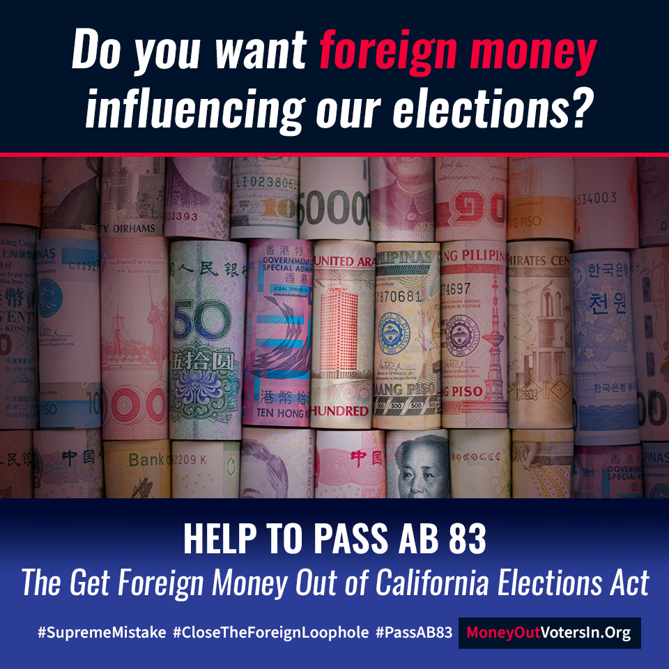 MOVI_Coalition's tweet photo. It's time to END FOREIGN MONEY in #California elections #PassAB83 
@AsmLuzRivas
@RobertRivas_CA
@AsmRodriguez53
@AsmBlancaRubio
@AsmKateSanchez
@MSantiagoAD54
@AsmPilarSchiavo
@Esmeralda_Soria
@TriTa4CA
@PhilTing
@AsmValencia
@AsmVillapudua
@MarieWaldron75
@gregrwallis https://t.co/I8U8RwlCTP