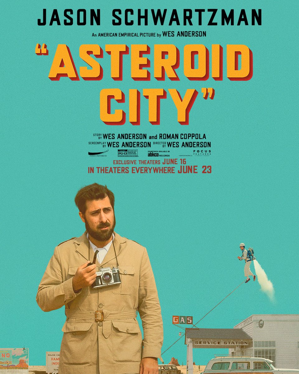 AsteroidCity's tweet photo. JASON SCHWARTZMAN
#AsteroidCity https://t.co/Ad0i1ZA5CL
