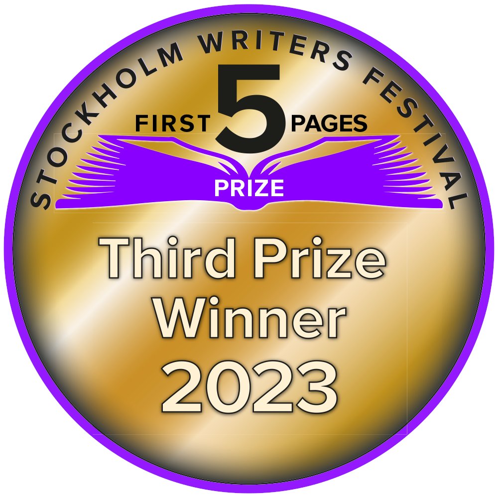 David_J_Ashby's tweet photo. Congratulations to @BethLucy and the other winners of @StockholmWriter First Five Pages Prize.  I'm very honoured to take third place!
I'm so pleased that you liked my writing, and thank you for saying such nice things about "Ebonie Woodhead".
See you in August!

#SWF23  #MGLit https://t.co/6qkq9X05bn