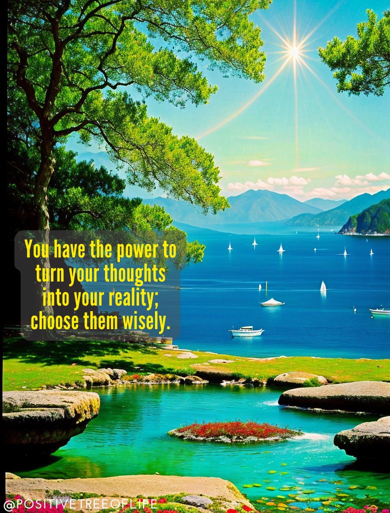 Within the realm of your mind, lies the extraordinary power to shape your reality. Each thought carries the potential to manifest, so nurture positive ones, envision possibilities, and watch your world align with your chosen thoughts.