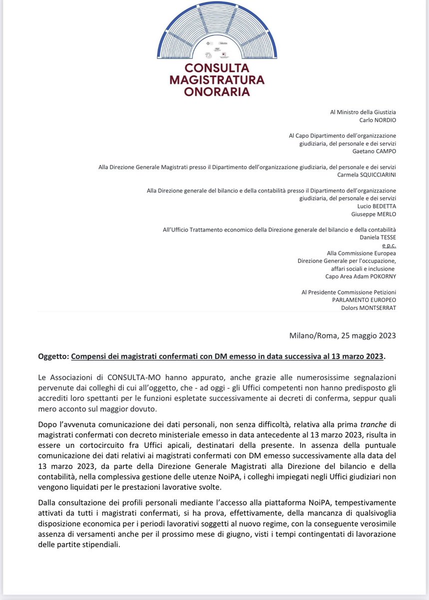 COnoraria's tweet photo. #giustizia #magistrati https://t.co/0SYpkLecEN