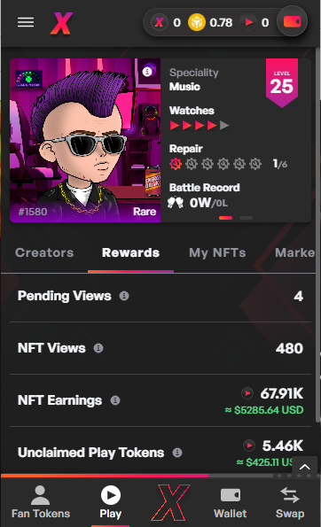 BerryG88's tweet image. New milestone! I&apos;ve already made over 5K from my #NerdArmy (5 rare nerds) In less than a month! #Watch2Earn $XCAD $PLAY #BNB