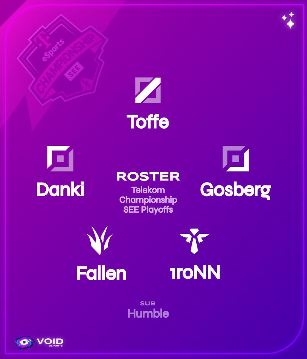 20:30 tonight, Void Esports will be playing in the tournament organized by Telekom esports. See you ingame!
Watch us at Twitch: twitch.tv/telekomesports…