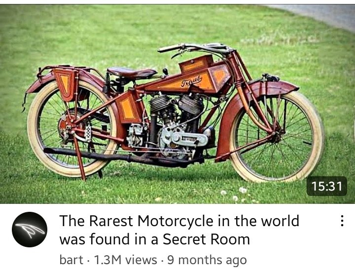 GL650_LynneG's tweet photo. The rarest #motorcycle in the world, found in 1967 walled-up in a secret room #Traub
https://t.co/bW4Z8mBgPX https://t.co/aI8uqkPWs4