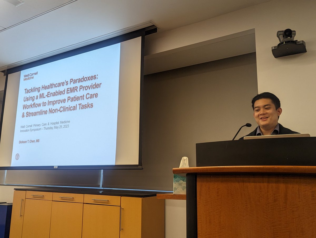 Monika SaffordMD (@monikasafford) on Twitter photo Dickson Chen presenting one of two top rated abstracts at WCM's Primary Care and Hospital Medicine Innovations Symposium.@paradocshealth <a href="/WCMGIM/">General Internal Medicine</a> <a href="/WeillCornell/">Weill Cornell Medicine</a> Dickson Chen presenting one of two top rated abstracts at WCM's Primary Care and Hospital Medicine Innovations Symposium.@paradocshealth <a href="/WCMGIM/">General Internal Medicine</a> <a href="/WeillCornell/">Weill Cornell Medicine</a>