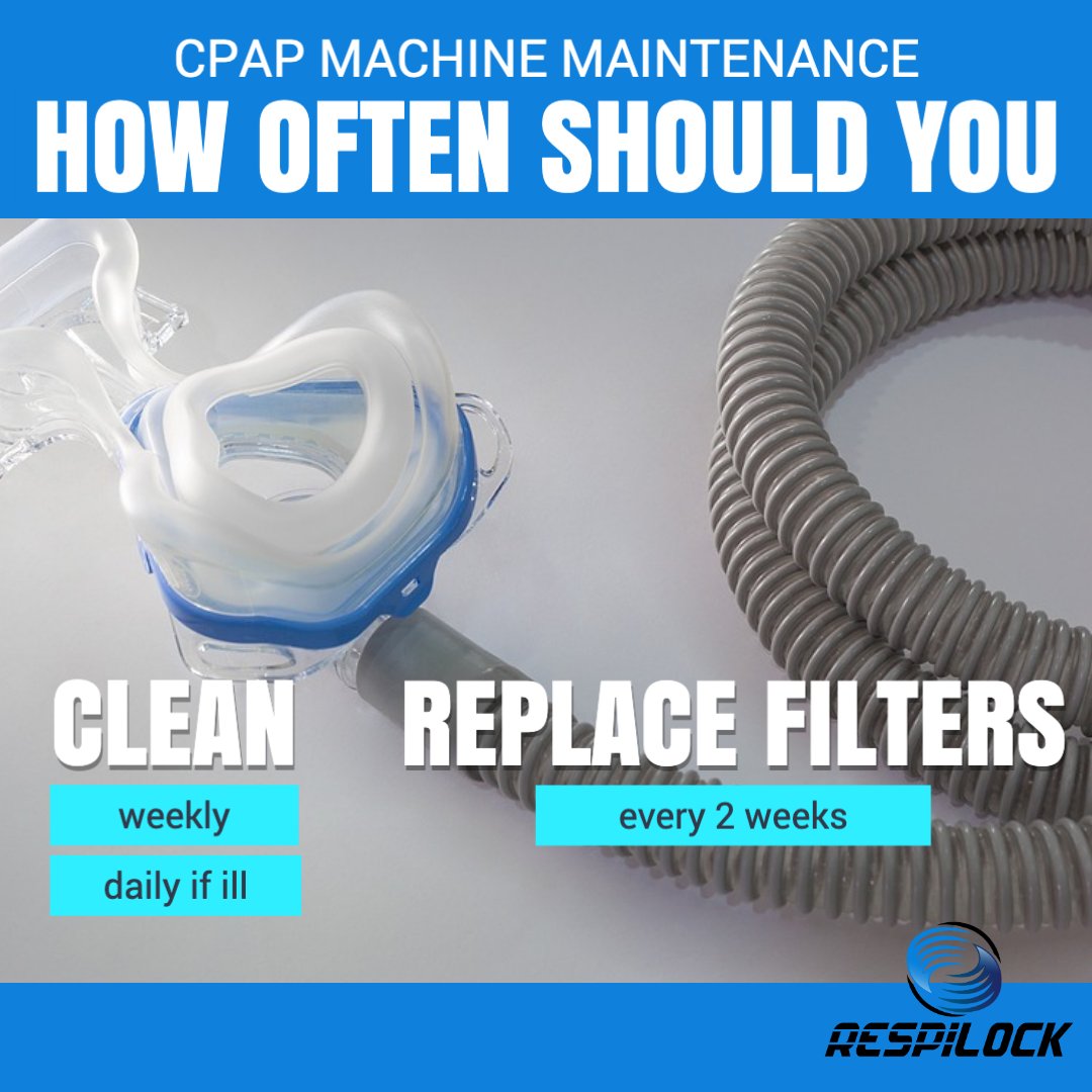 RespiLock's tweet image. Take good care of your device and it will take good care of you!

#cpap #cpapmachine #weightlossjourney #weightloss #snoringtreatment #snoring #sleeptraining #sleep #selfcare #healthysleep #healthylifestyle #healthy #healthcare #sleepsafe