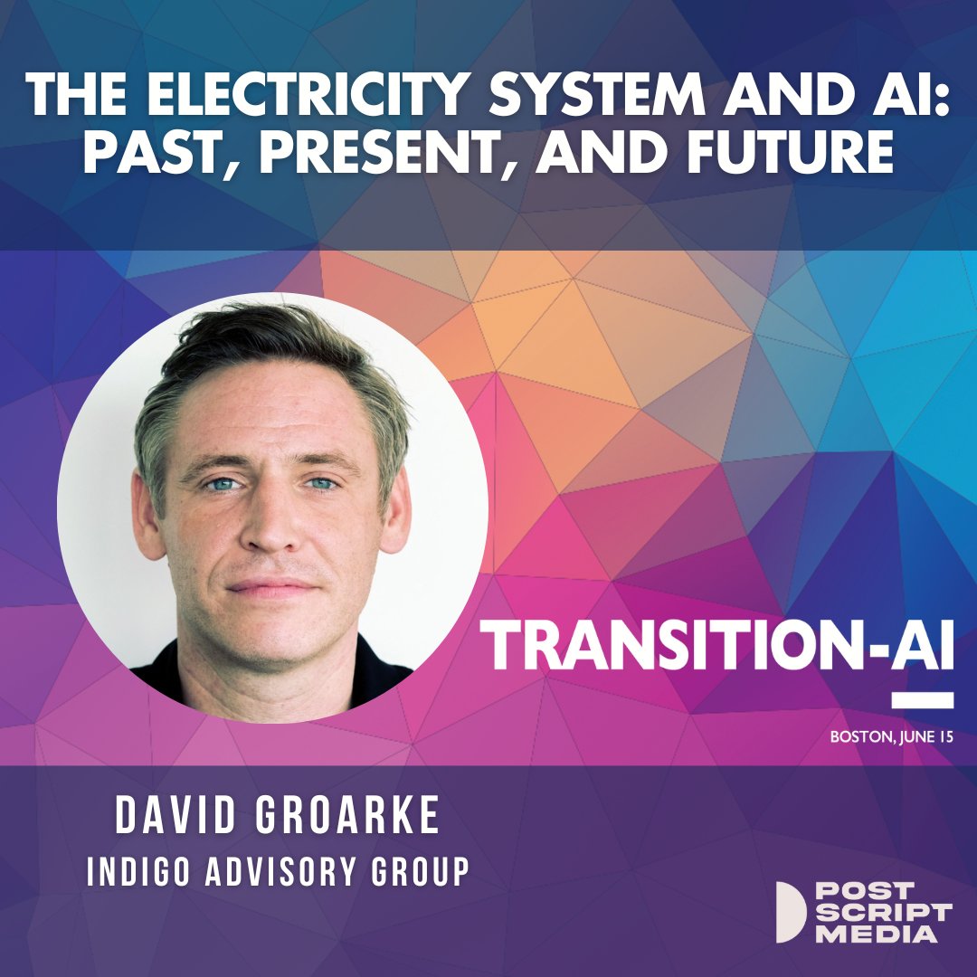 Then, we'll hear from utility expert <a href="/Groarke/">David Groarke</a>, who will map out the market, competitive landscape, and applications for AI on the grid. He's analyzed and consulted w/ utilities for 2 decades -- and will have a clear-eyed view on where AI can provide value.