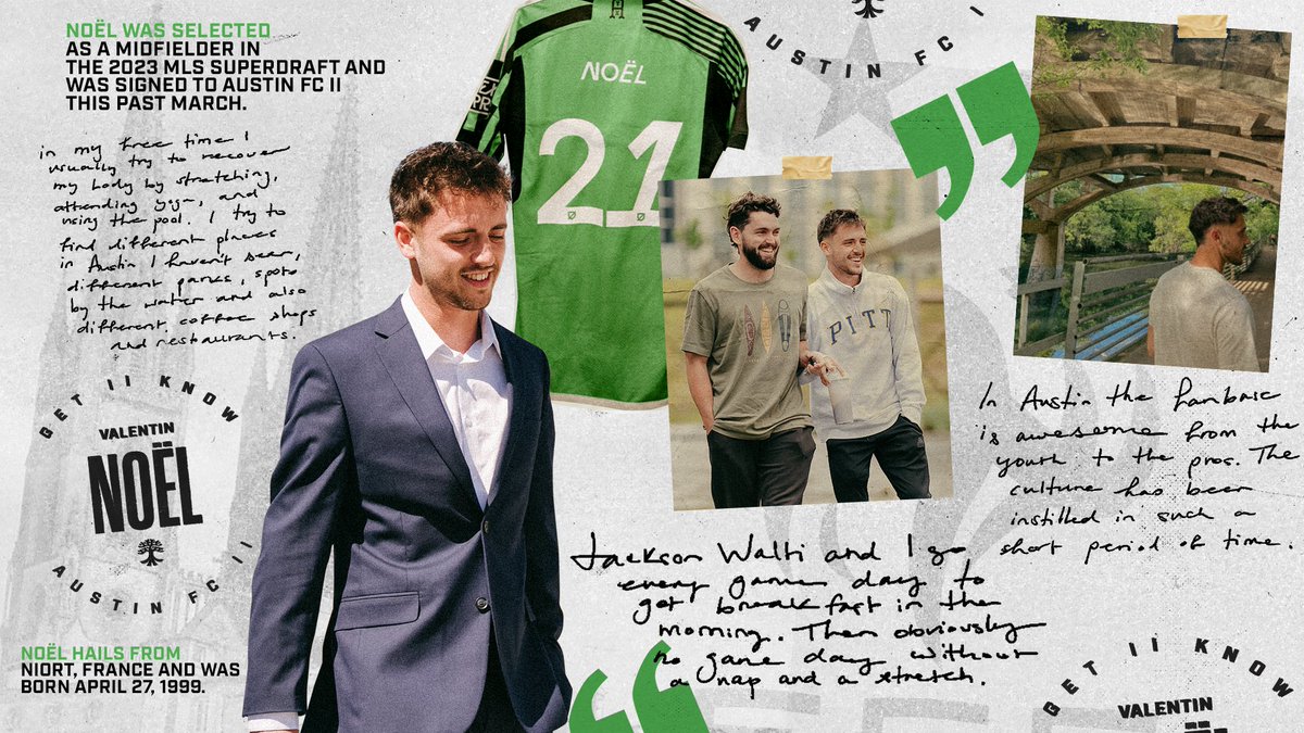 AustinFCII's tweet photo. Bringing a French flare to our midfield, Get II Know our No. 2️⃣1️⃣ Valentin Noël! 🇫🇷 https://t.co/IkBLagt2g3