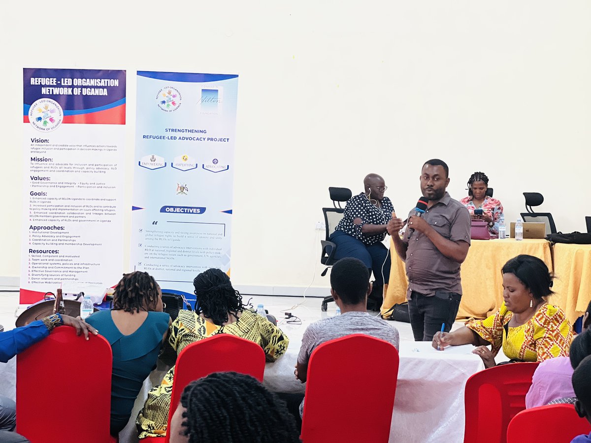 relonuganda's tweet photo. #Day3: Closing remarks from the CED of @relonuganda @LMbokaniJerry  &amp; @achiengakena the ED of @IntRefRights. They urged participants to continue advocating for Refugee Rights.
@hiltonfound @refugeelawproj @OpenSociety 
#RefugeeLedAdvocacyTraining
#RELONRLOsRightsTraining https://t.co/K7qCHULfBo