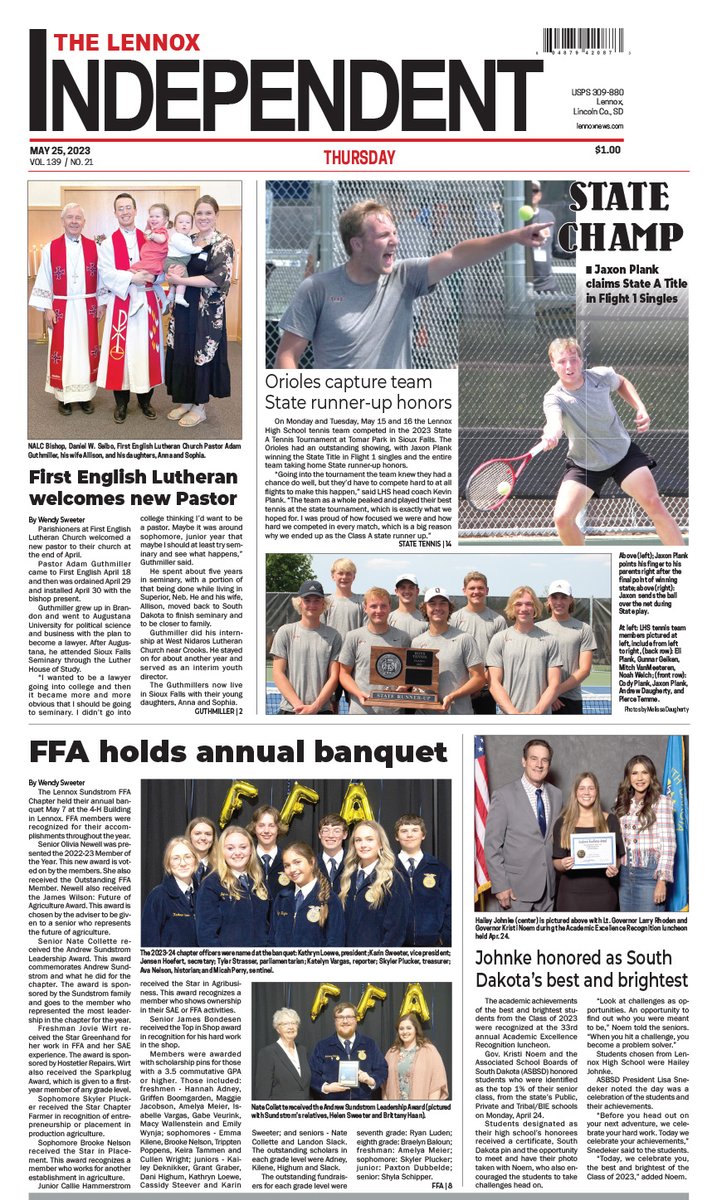 Check out this week's edition of The Lennox Independent. Available on stands now — login anytime at lennoxnews.com.