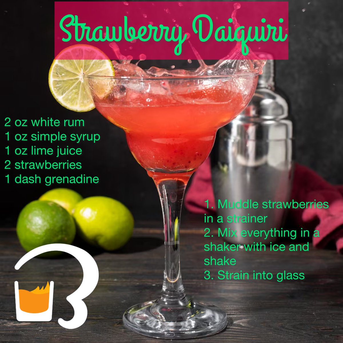 RealBarBook's tweet photo. Cocktail of the Day - Strawberry Daiquiri πππ
#cocktailoftheday #TheBarBook #VeteranOwned #sharethispost #indulgentexperiences #realreviews #localfavorites #drinkdiscoveries #FlavorProfile #liqour #rum #cocktailjournal https://t.co/VpnrNKipZu