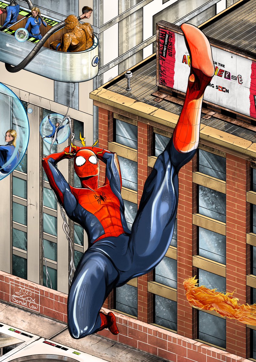 “Spidey & Friends”

I couldn’t help myself! A variant piece to compliment my work for the awesome community project “Across the #Artistverse” (Project created by @royalstondesign)

#moorartgallery #illustration #photoshop #marvel #spiderman #f4 #art #jobseeker #fanart #일러스트