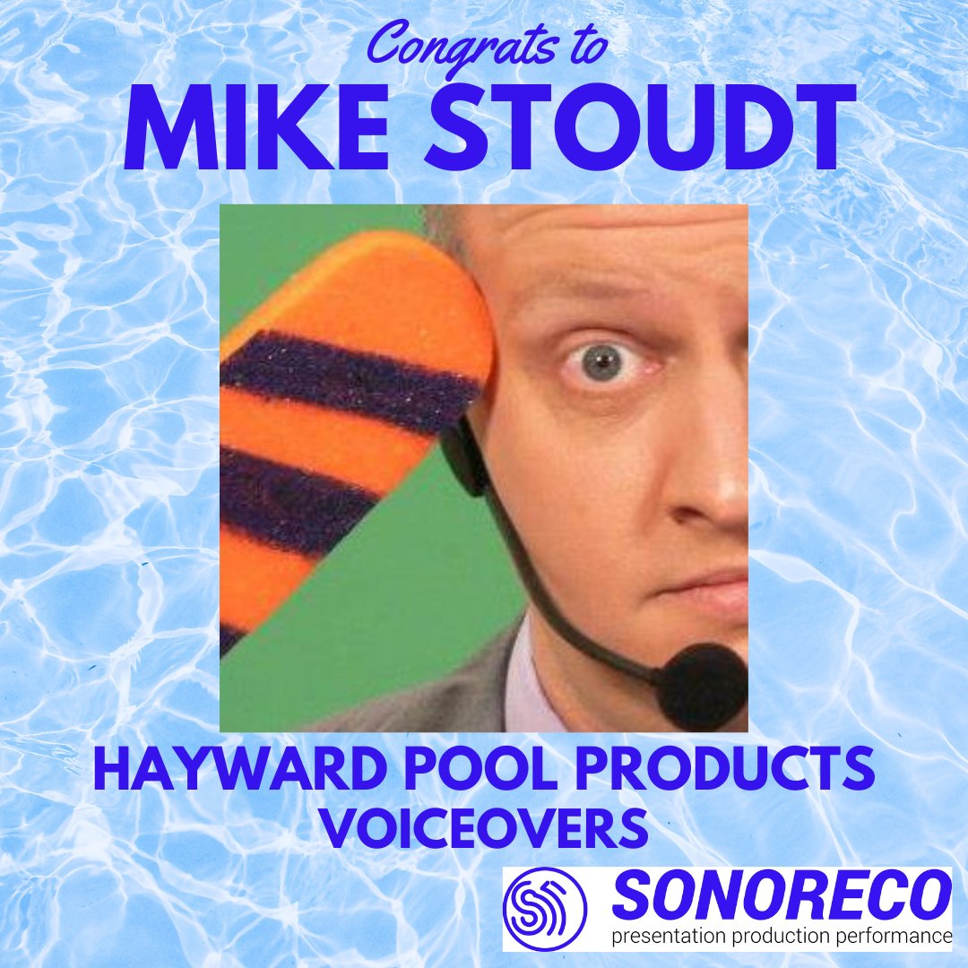 sonoreco's tweet photo. 📣 Ahoy! We're thrilled to share @mikeSTOUDT1, a seasoned talent we've had the privilege of partnering with for years scored not 1, but 2 spots -- speaking the praises of Hayward Pool Products. 🏊‍♂️Congrats, Mike!

#voiceovertalent #voicecasting https://t.co/wrTJFHagSm
