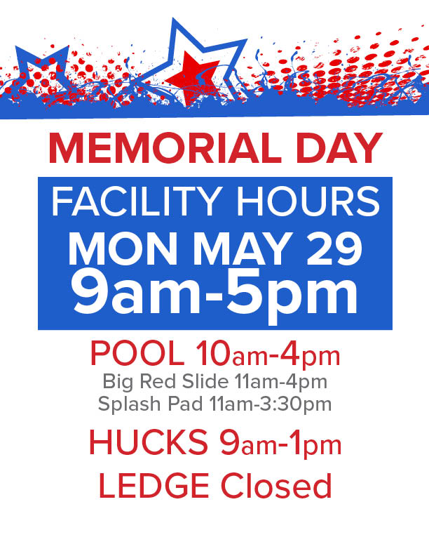 KrocQuincy's tweet photo. ⭐️UPCOMING MEMORIAL DAY HOURS⭐️
Please Note: The Rock Wall will be closed Saturday, May 27. https://t.co/EhyOdCqtJg