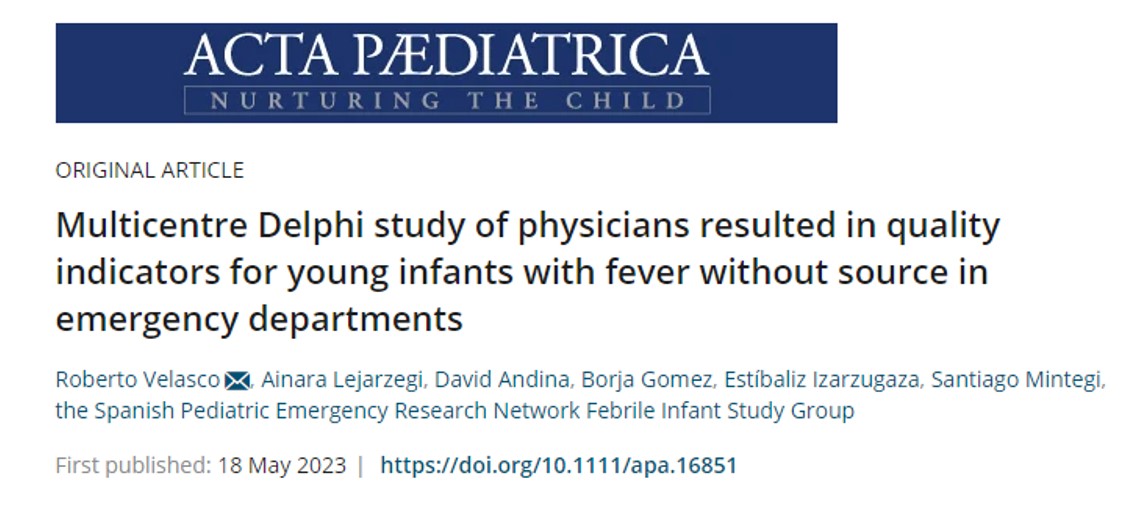 Santi Mintegi (@mintegisanti) on Twitter photo We are analyzing the quality of care provided to febrile young infants in Spanish EDs. Previously we have published a list of quality indicators for their management. It would be interesting to compare the results with other networks <a href="/supcruces/">Urgencias de Pediatría - Hospital de Cruces</a> <a href="/TSEUP/">SEUP</a>
onlinelibrary.wiley.com/doi/10.1111/ap… We are analyzing the quality of care provided to febrile young infants in Spanish EDs. Previously we have published a list of quality indicators for their management. It would be interesting to compare the results with other networks <a href="/supcruces/">Urgencias de Pediatría - Hospital de Cruces</a> <a href="/TSEUP/">SEUP</a>
onlinelibrary.wiley.com/doi/10.1111/ap…