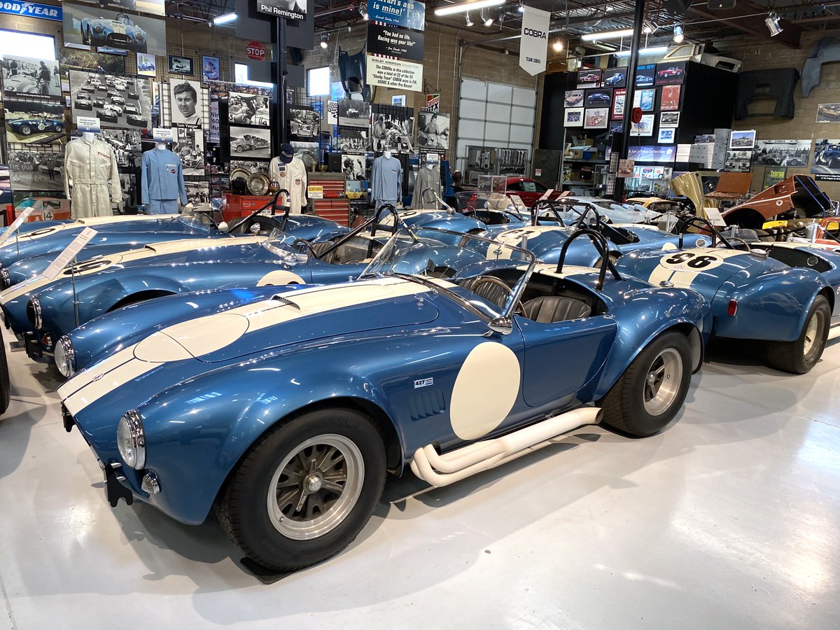 The 1964 427 Full Comp Cobra CSX3029. On display inside the Shelby American Collection in Boulder, Colorado.