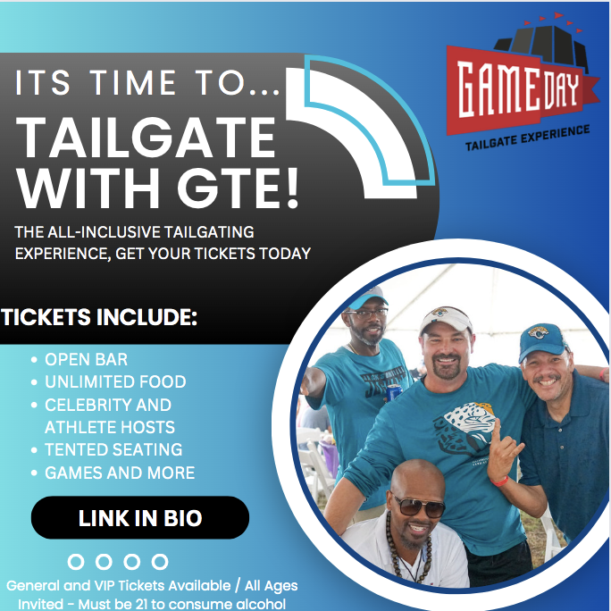 It's Time To Tailgate With GTE! Did you get your tickets yet? Link in bio!

#GTE #ElevateYourTailgate #jaguars #jacksonville #duuuval #904 #football #footballszn #tailgate #tailgateparty #jaxfl #jagsnation #jagsfootball

*must be 21 to consume alcohol, please drink responsibly*