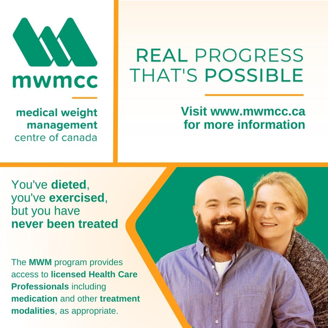 An increase in body weight is NOT always due to an increase in body fat. Body Mass Index (BMI) is a reasonable measure for most adults, but it has limitations for some people.
At MWM our HCPs help you find your healthy weight! mwmcc.ca/program or call us at 1-833-696-0001!