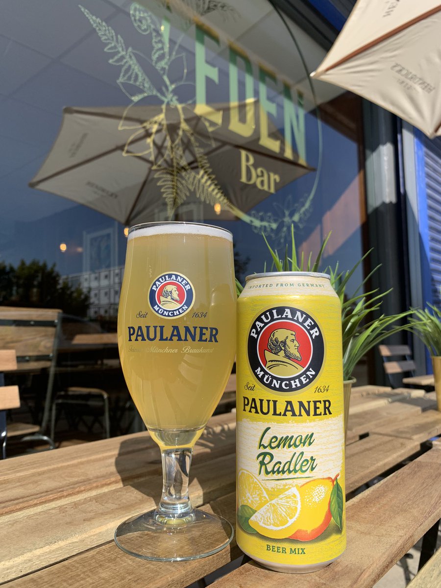 Need something to quench that thirst in the sun? Look no further to @PauIaner #Radler available at @EdenBarEatonRd ! It’s a super refreshing light #beer with natural lemon, orange & lime juice! #CraftBeer #WestDerby #Liverpool 🍻