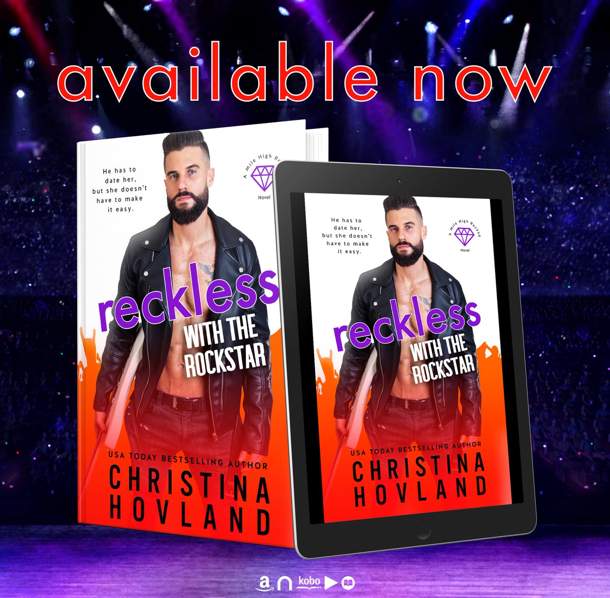 🎶 NEW RELEASE 🎶

RECKLESS WITH THE ROCKSTAR, by USA Today bestselling author @HovlandWrites

books2read.com/recklessrockst…

#NewRelease #RecklessWithTheRockstar #ChristinaHovland #RockstarRomance #OppositesAttract #FishOutOfWater #RomCom #wordsmithpublicity @wordsmithpublic