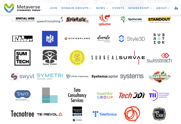 We are proud principal members of the <a href="/Metaverse_Forum/">Metaverse Standards Forum</a> 🌱

🌐 Joining the likes of <a href="/AMD/">AMD</a> <a href="/Google/">Google</a> <a href="/magicleap/">Magic Leap</a> <a href="/Meta/">Meta</a> <a href="/NBA/">NBA</a> and more!

📜 Discussing metaverse standards to enhance interoperability, utility, ease of use, etc.

More info:
metaverse-standards.org