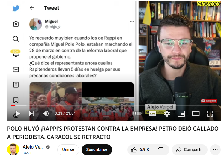 @MiguelPoloP @JulianRoman @AdrianaLucia @subcantante El vago de Tolú, Polo Polo, solo vive del engaño, la calumnia  y la mentira.
Prometió ayudar a los de RAPPI´S, sumándose a la protesta y ahora el sinvergüenza no da la cara.
Definitivamente este petardo debe salir del congreso.