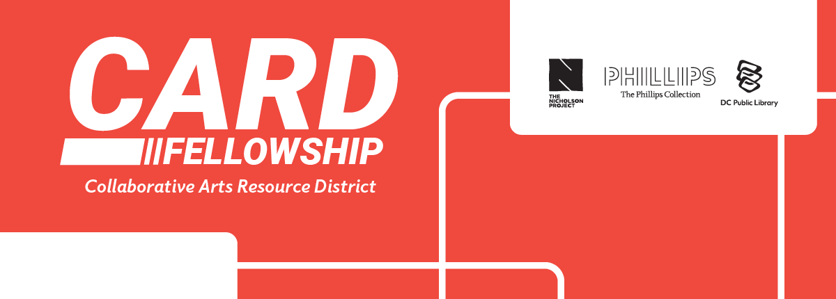 PhillipsMuseum's tweet photo. We are excited to partner with @dcpl and @NicholsonPrjct for the inaugural Collaborative Arts Resource District Fellowship Program (CARD), 12-week fellowship that connects artists with resources to bolster sustainable art careers. Learn more ▶️  https://t.co/BrYUfm1COe https://t.co/zuaKrKJWp4
