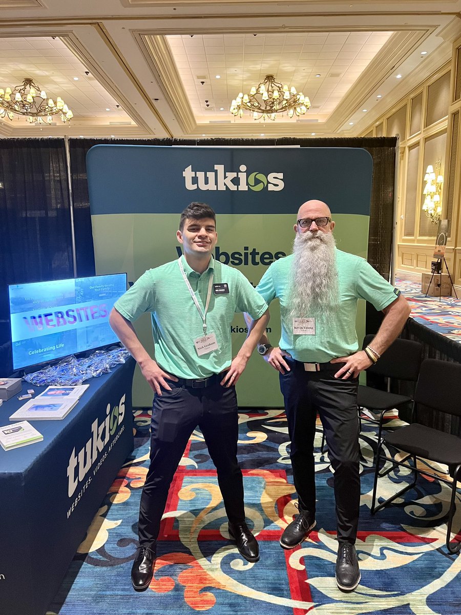 tukios's tweet image. Kevin and Nick rockin’ the Louisiana/Mississippi show. 

#funerals #funeralwebsites #funeraltechnology #tradeshows #funeraldirectors #funeralhomes